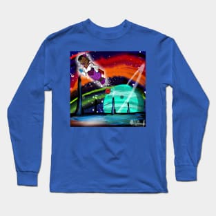 Space Traveling Witch Long Sleeve T-Shirt